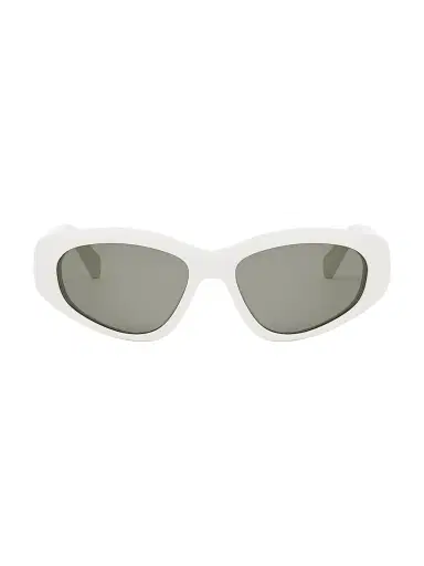Celine Men's Monochroms 57MM Geometric Sunglasses - Ivory Smoke | Thumbnail 1