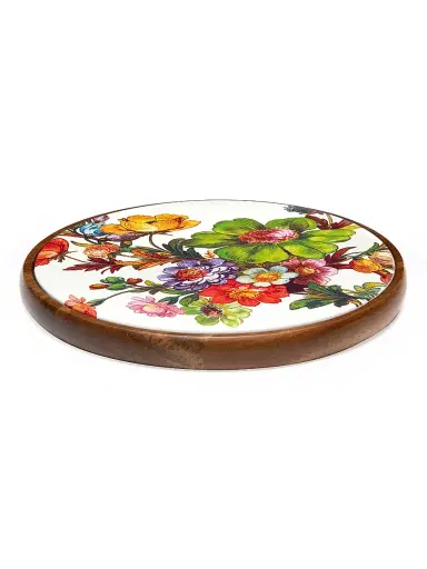 MacKenzie-Childs Flower Market Trivet - White | Thumbnail 2