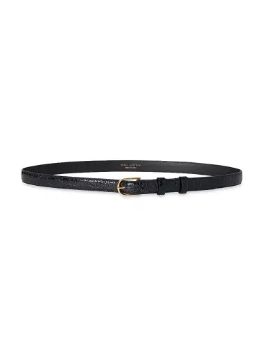 Nili Lotan Women's Jane Alligator-Embossed Leather Belt | Thumbnail 1
