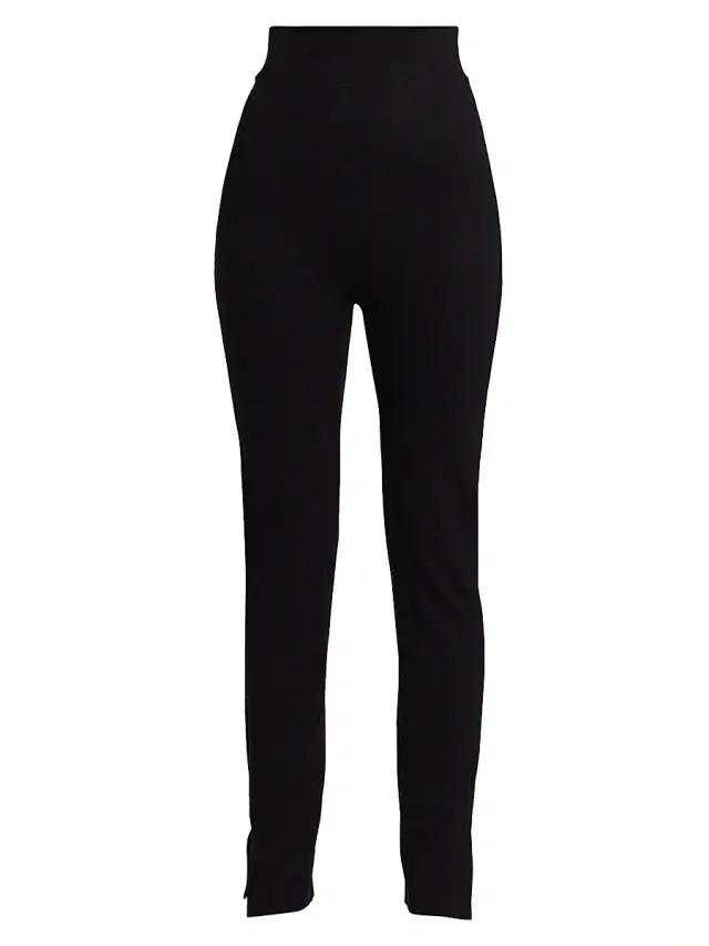 Leset Women's Rio High-Waisted Straight Pants - Black