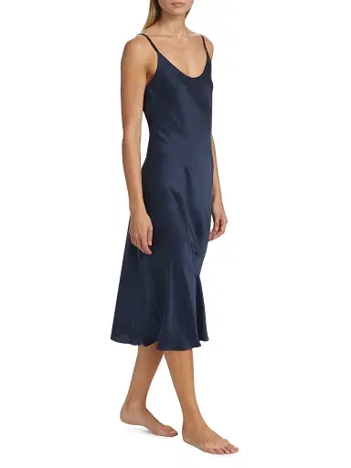 Lunya Women's Washable Silk Slip Dress - Deep Blue | Thumbnail 2 Lunya Women's Washable Silk Slip Dress - Deep Blue | Thumbnail 2
