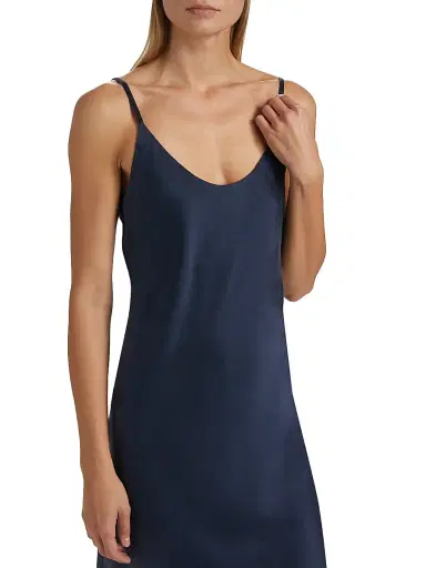 Lunya Women's Washable Silk Slip Dress - Deep Blue | Thumbnail 5 Lunya Women's Washable Silk Slip Dress - Deep Blue | Thumbnail 5