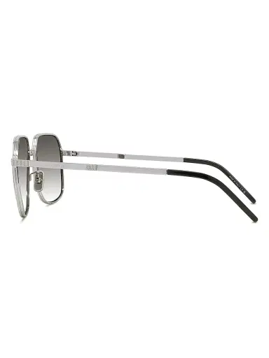Givenchy Men's GV One 56MM Square Sunglasses - Shiny Palladium | Thumbnail 3