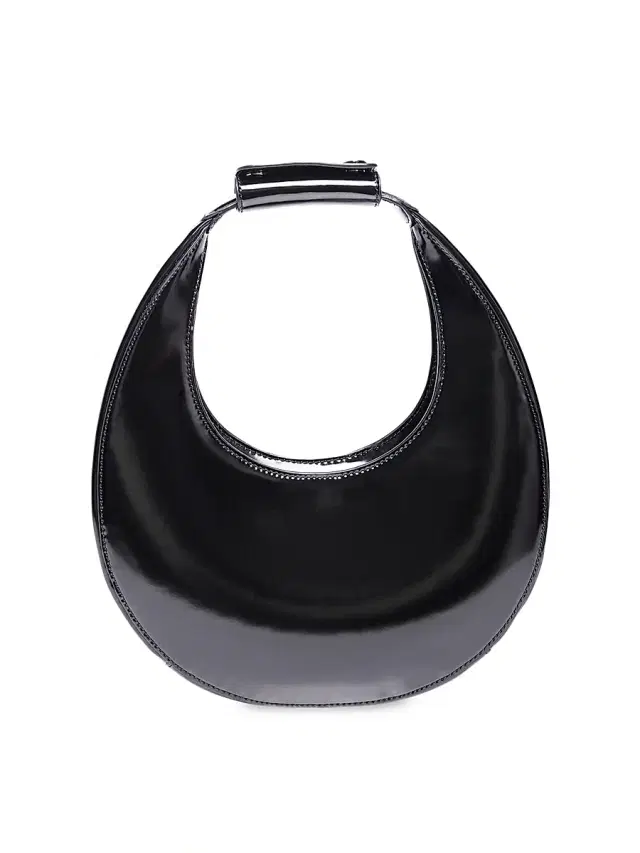 Staud Women's Mini Moon Leather Shoulder Bag - Black
