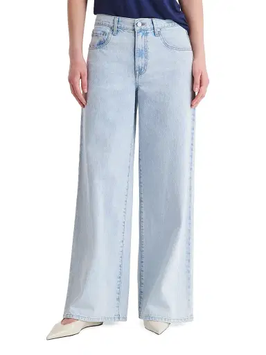 TWP Women's Tiny Dancer Wide-Leg Jeans - Light Wash - Size 32 | Thumbnail 3 TWP Women's Tiny Dancer Wide-Leg Jeans - Light Wash - Size 32 | Thumbnail 3
