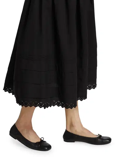 DÔEN Women's Sebastiane Cotton Midi-Skirt | Thumbnail 6