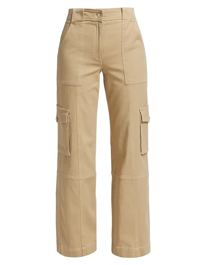 TWP Women's Coop High-Rise Cargo Pants - Khaki