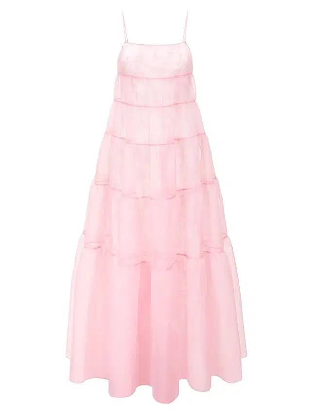 Staud Women's Whitley Cotton-Blend Organza Gown - Cherry Blossom