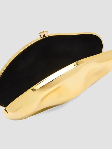 Cult Gaia Women's Caldera Metallic Clutch Bag | Thumbnail 4 Cult Gaia Women's Caldera Metallic Clutch Bag | Thumbnail 4