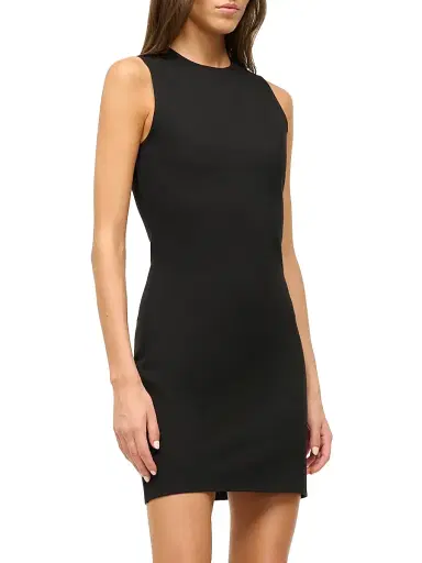 Staud Women's Mercer Sleeveless Shift Minidress - Black - Size XL | Thumbnail 4