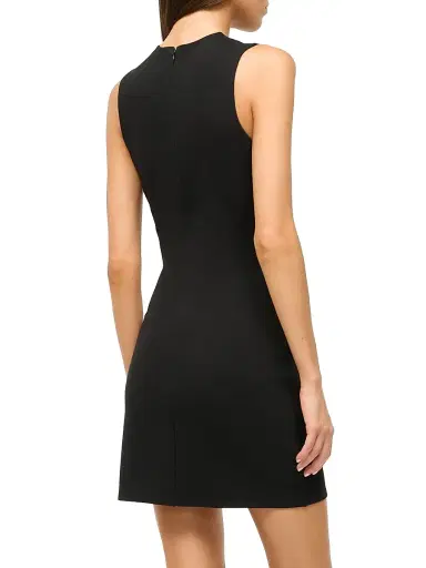 Staud Women's Mercer Sleeveless Shift Minidress - Black - Size XL | Thumbnail 5
