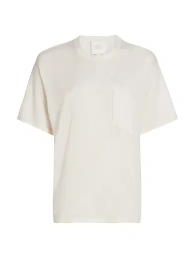 TWP Women's Big Boy Cashmere T-Shirt - Ivory - Size Large | Thumbnail 1 TWP Women's Big Boy Cashmere T-Shirt - Ivory - Size Large | Thumbnail 1