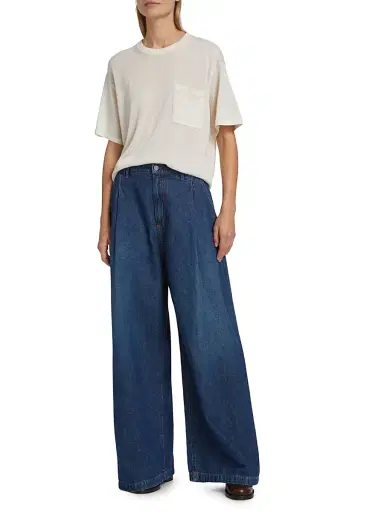 TWP Women's Greene St Cotton-Linen Wide-Leg Pants | Thumbnail 2 TWP Women's Greene St Cotton-Linen Wide-Leg Pants | Thumbnail 2