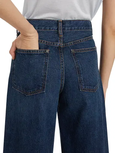 TWP Women's Tiny Dancer Wide-Leg Jeans - Dark Wash - Size 32 | Thumbnail 6 TWP Women's Tiny Dancer Wide-Leg Jeans - Dark Wash - Size 32 | Thumbnail 6