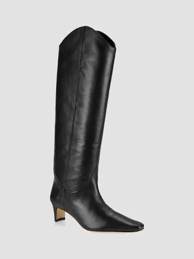 Staud Women's Western Wally 50MM Leather Knee-High Boots | Thumbnail 2 Staud Women's Western Wally 50MM Leather Knee-High Boots | Thumbnail 2