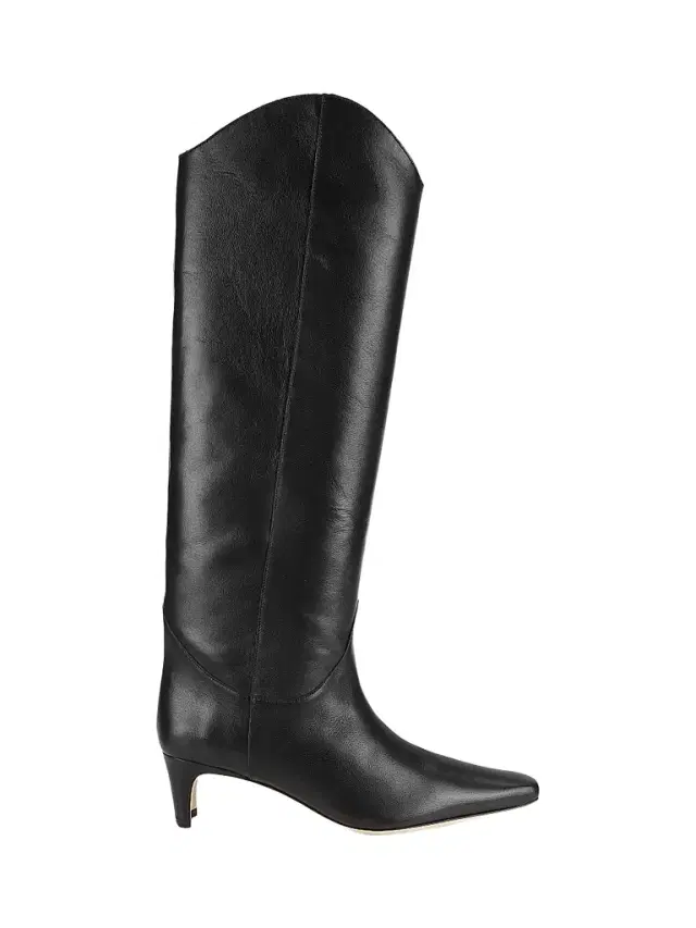 Staud Women's Western Wally 50MM Leather Knee-High Boots - Black