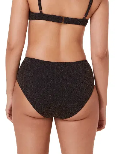 Andie Swim Women's The High Rise Bikini Bottom - Black | Thumbnail 3