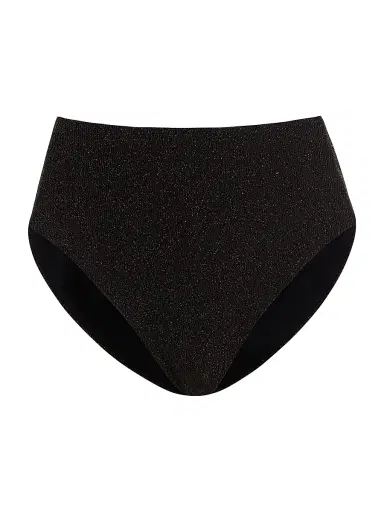 Andie Swim Women's The High Rise Bikini Bottom - Black | Thumbnail 1