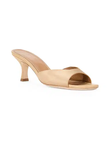 Staud Women's Brigitte 55MM Satin Mules | Thumbnail 2