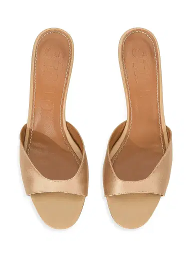 Staud Women's Brigitte 55MM Satin Mules | Thumbnail 4