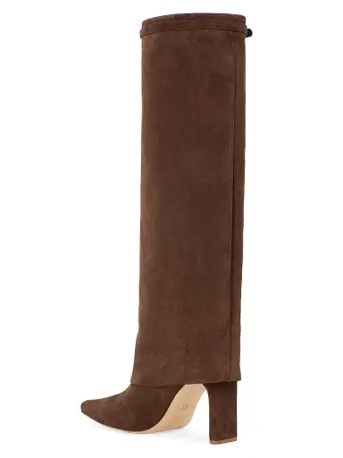 Staud Women's Wally 90MM Suede Foldover Boots | Thumbnail 3