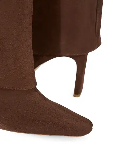 Staud Women's Wally 90MM Suede Foldover Boots | Thumbnail 4