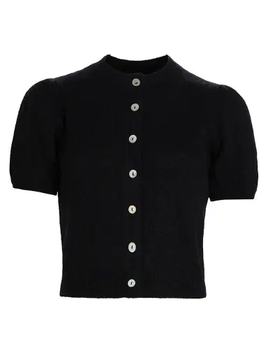 DÔEN Women's Anisa Short-Sleeve Cardigan - Black - Size XS | Thumbnail 1 DÔEN Women's Anisa Short-Sleeve Cardigan - Black - Size XS | Thumbnail 1