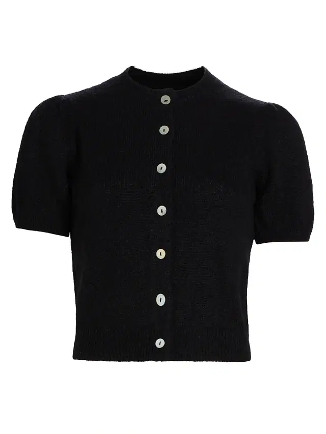 DÔEN Women's Anisa Short-Sleeve Cardigan - Black