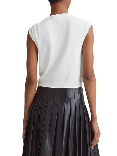 Altuzarra Women's Rinaldi Asymmetric Slash Knit Top - Ivory - Size Large | Thumbnail 6 Altuzarra Women's Rinaldi Asymmetric Slash Knit Top - Ivory - Size Large | Thumbnail 6