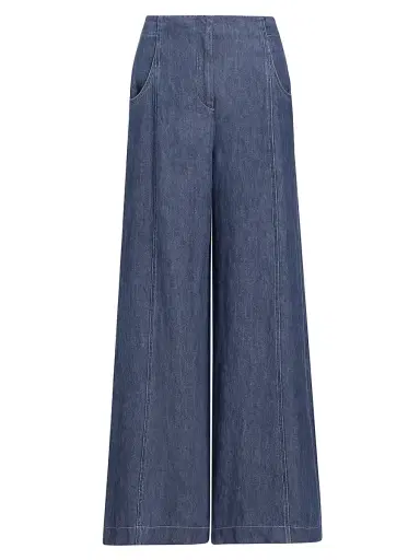 TWP Women's Demie Hemp Wide-Leg Trousers | Thumbnail 1