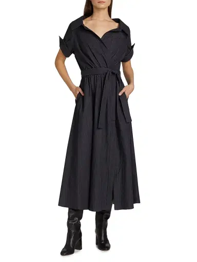 Altuzarra Women's Lydia Poplin Shirtdress - Berry Blue - Size 12 | Thumbnail 2 Altuzarra Women's Lydia Poplin Shirtdress - Berry Blue - Size 12 | Thumbnail 2