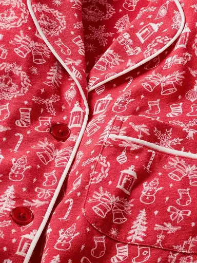 Petite Plume Women's Whimsical Winter Pajama Set - Red - Size XL | Thumbnail 2 Petite Plume Women's Whimsical Winter Pajama Set - Red - Size XL | Thumbnail 2