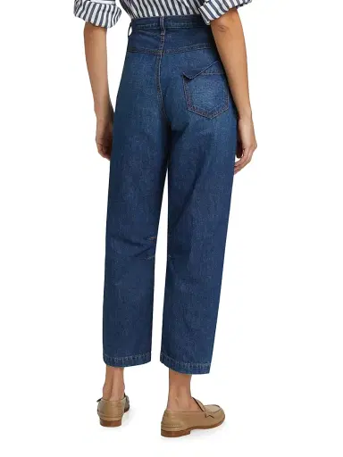 TWP Women's Jetties Beach Crop Pants - Dark Wash - Size 30 | Thumbnail 5 TWP Women's Jetties Beach Crop Pants - Dark Wash - Size 30 | Thumbnail 5