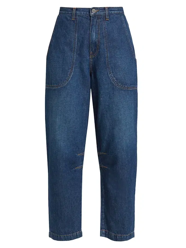 TWP Women's Jetties Beach Crop Pants - Dark Wash