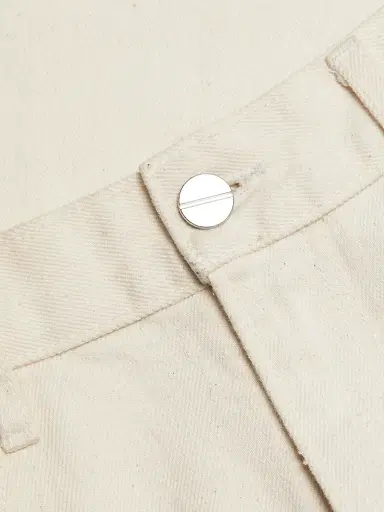 TWP Women's Tiny Dancer Stretch-Cotton Wide-Leg Jeans - Natural - Size 31 | Thumbnail 7