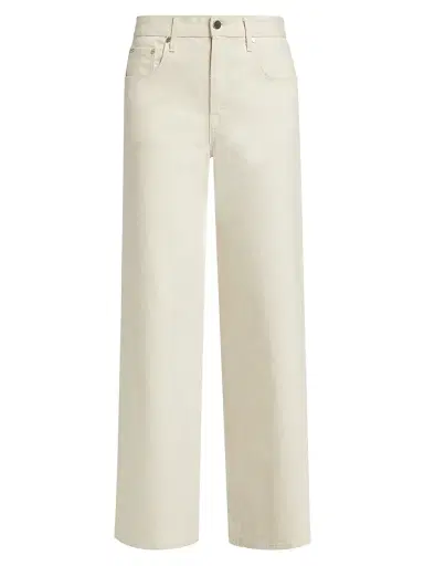 TWP Women's Tiny Dancer Stretch-Cotton Wide-Leg Jeans - Natural - Size 31 | Thumbnail 1