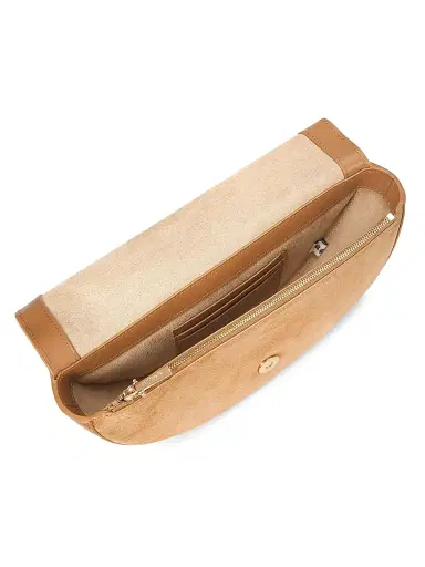Cult Gaia Women's Azariah Suede Top Handle Bag - Camel | Thumbnail 3