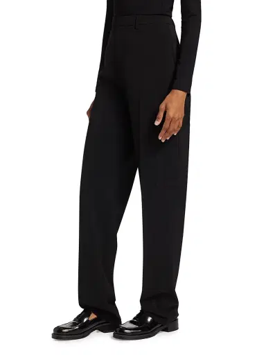 Lapointe Women's Matte Crepe Cargo Trousers | Thumbnail 4 Lapointe Women's Matte Crepe Cargo Trousers | Thumbnail 4