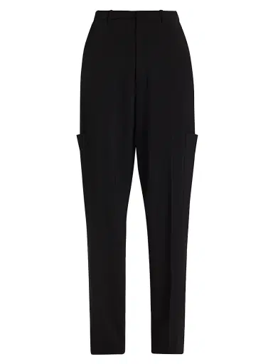 Lapointe Women's Matte Crepe Cargo Trousers | Thumbnail 1 Lapointe Women's Matte Crepe Cargo Trousers | Thumbnail 1