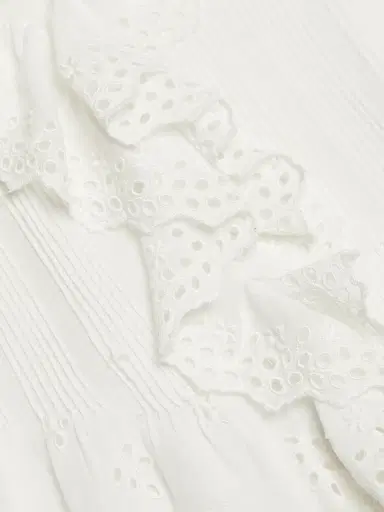 DÔEN Women's Henri Voile Eyelet Top - Salt Eyelet - Size XS | Thumbnail 7 DÔEN Women's Henri Voile Eyelet Top - Salt Eyelet - Size XS | Thumbnail 7