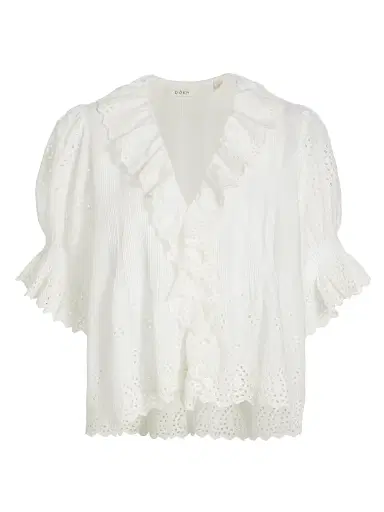 DÔEN Women's Henri Voile Eyelet Top - Salt Eyelet - Size XS | Thumbnail 1 DÔEN Women's Henri Voile Eyelet Top - Salt Eyelet - Size XS | Thumbnail 1