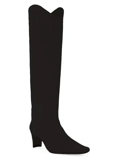 Staud Women's Western Suede Wally Boots | Thumbnail 2 Staud Women's Western Suede Wally Boots | Thumbnail 2