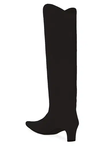 Staud Women's Western Suede Wally Boots | Thumbnail 3 Staud Women's Western Suede Wally Boots | Thumbnail 3