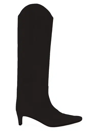 Staud Women's Western Suede Wally Boots | Thumbnail 1 Staud Women's Western Suede Wally Boots | Thumbnail 1