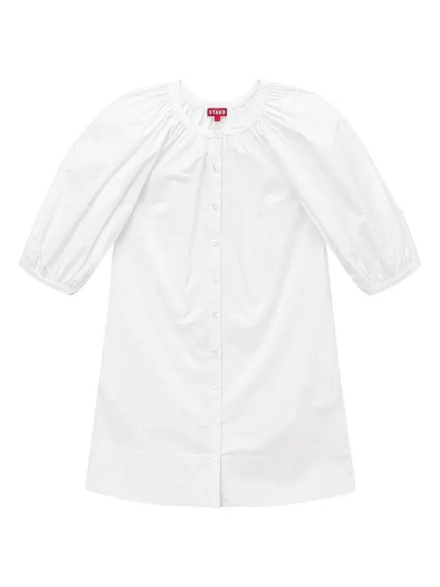 Staud Women's Mini Vincent Dress - White