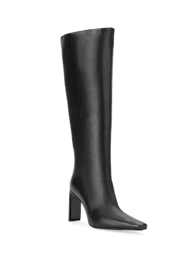 Staud Women's Wally 90MM Leather Boots - Black - Size 12 | Thumbnail 2 Staud Women's Wally 90MM Leather Boots - Black - Size 12 | Thumbnail 2