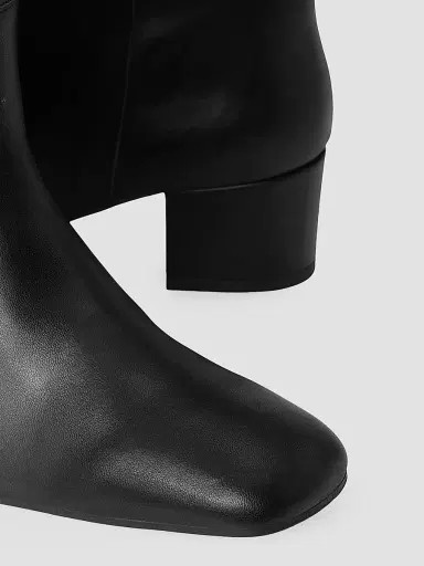 Staud Women's Nancy Leather Tall Boots - Black | Thumbnail 4