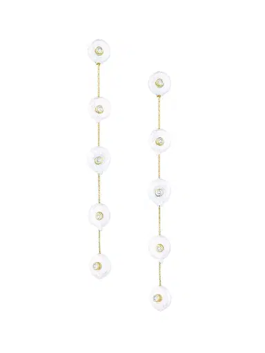 Ettika Women's 18K-Gold-Plated, 8MM Freshwater Pearl, & Cubic Zirconia Drop Earrings - Gold | Thumbnail 1 Ettika Women's 18K-Gold-Plated, 8MM Freshwater Pearl, & Cubic Zirconia Drop Earrings - Gold | Thumbnail 1