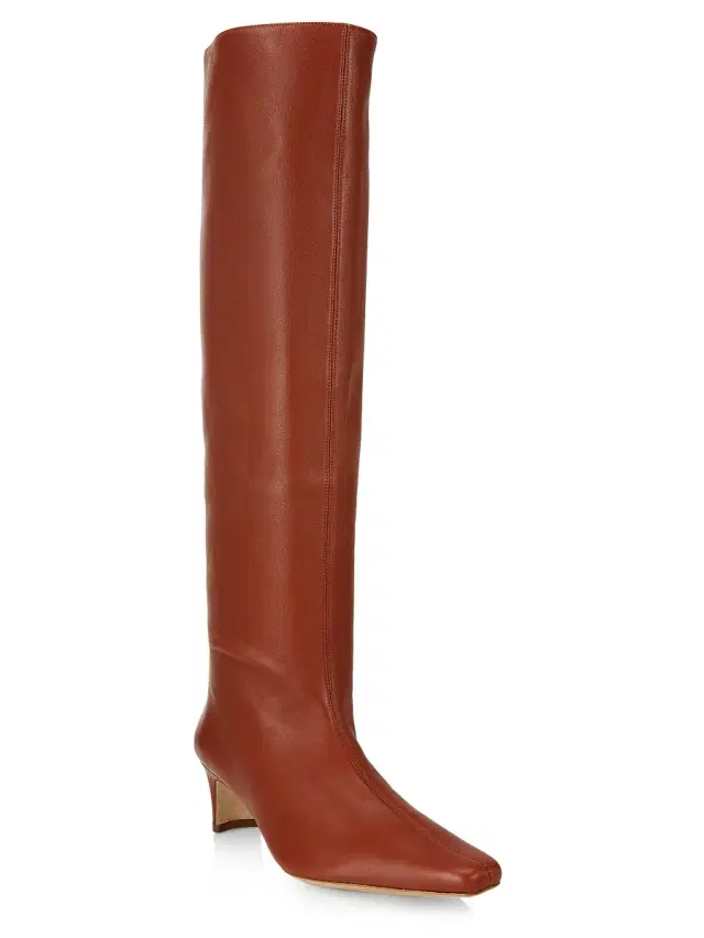 Women's Wally Leather Knee-High Boots - Spice