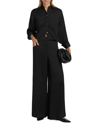 TWP Women's Demie Linen-Blend Straight-Leg Pants | Thumbnail 2